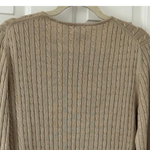 Vintage Belford 100% Silk Cable Knit Sweater Made in Hong Kong - Picture 4 of 6